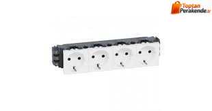 Legrand Sistem Armada 4XDlp Şebeke Priz Beyaz